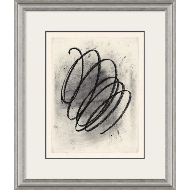 Not Yet Made - Made To Order Black Swirl Framed Art Prints - Set of 9 by David Phoenix For Sale - Image 5 of 11