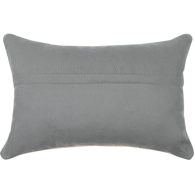 Traditional 16"x24" Hand-Woven Kilim Cushion Cover. Colorful Striped Lumbar Pillow Cover For Sale - Image 3 of 5
