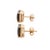 Not Yet Made - Made To Order Dark Brown Smoky Quartz Octagon Cut Statement Studs in 14k Solid Yellow Gold - 2 Pieces For Sale - Image 5 of 6