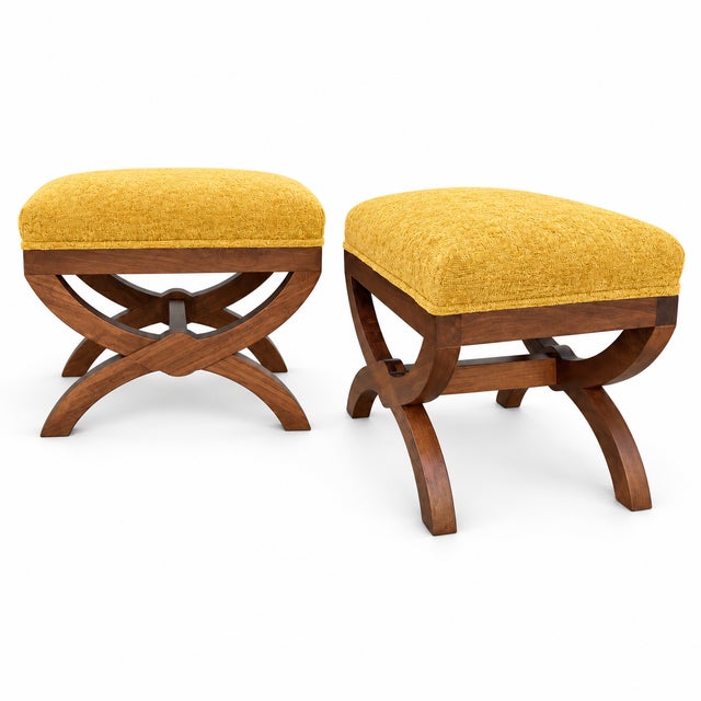 Tuscan Tuscan Style Ottomans- Pair For Sale - Image 3 of 6