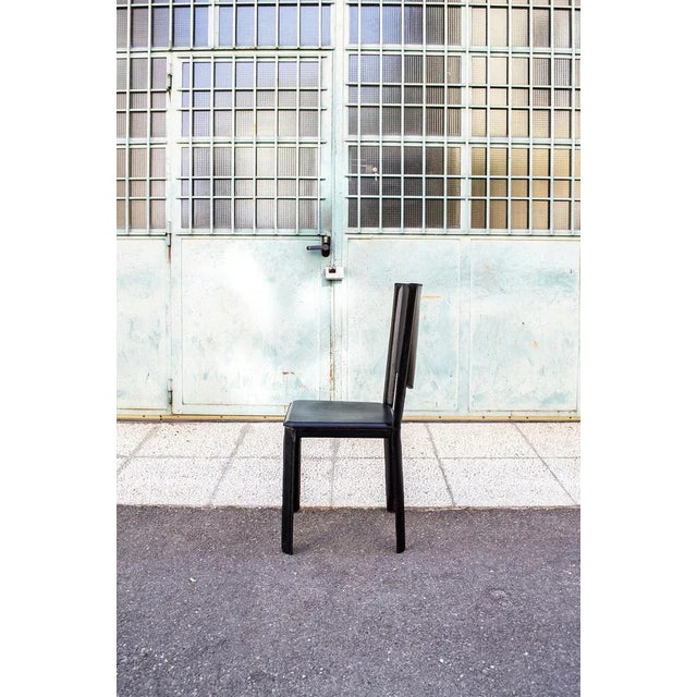1970s Bleather Chairs by Enrico Pellizzoni, 1970s, Set of 4 For Sale - Image 5 of 10