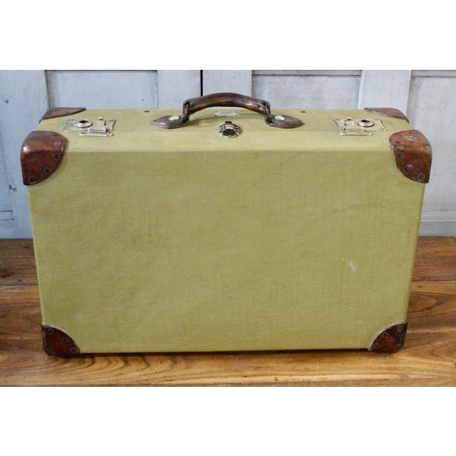 1930s Vintage Pukka Military WWII Demob Case from Harrods, 1930 For Sale - Image 5 of 10