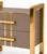 Taupe Glass Two-Drawer Nightstands with Architectural Brass Frames from Justfurnituress SRL, Set of 2 For Sale - Image 6 of 10