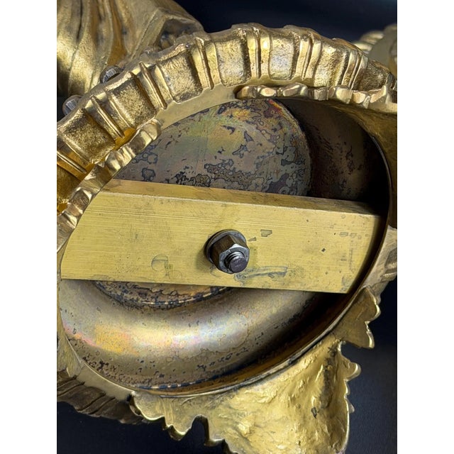 French Empire Revival Gilt Bronze Figural Candelabras, Late 19th Century, Set of 2 For Sale - Image 17 of 18
