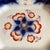 Antique Gaudy Welsh Crescent Pinwheel Flow Blue Large Platter, Circa 1840s A commanding and impressive large platter in...