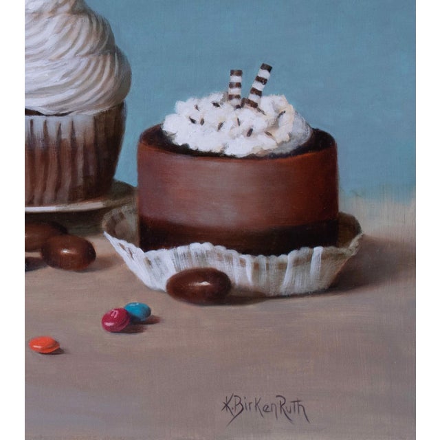 Early 21st Century Chocolate Choices by Kelly Birkenruth | Oil on panel Still life of desserts and candy. For Sale - Image 5 of 5