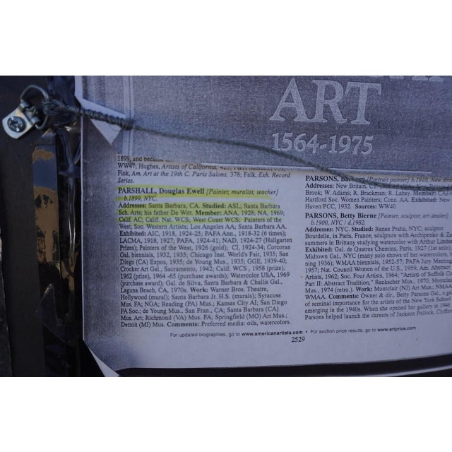 Paper Western Rider, 1941 by Douglass Parshall, Mixed Media on Paper For Sale - Image 7 of 7