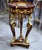 Traditional French Empire Round Side Table With Hand-Carved Gold Leaf Accents & Classical Bronze Mounts For Sale - Image 3 of 3