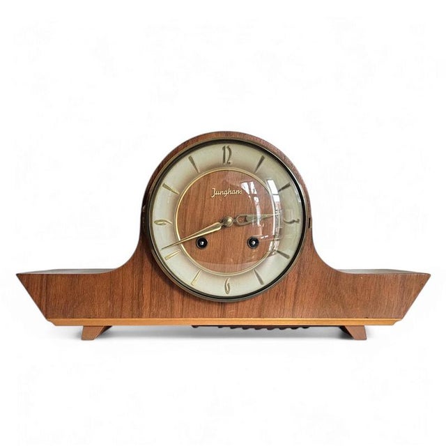 Mantelpiece with Clock from Junghans, 1930s For Sale - Image 16 of 16