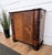 Brown Mid-Century Modern Art Deco Italian Burl Walnut Dry Bar Cabinet with Glass Top, 1950s For Sale - Image 8 of 13