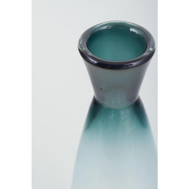 Vintage Swedish Tona Slim Glass Vase by Bengt Orup for Johansfors, 1950s For Sale - Image 3 of 6