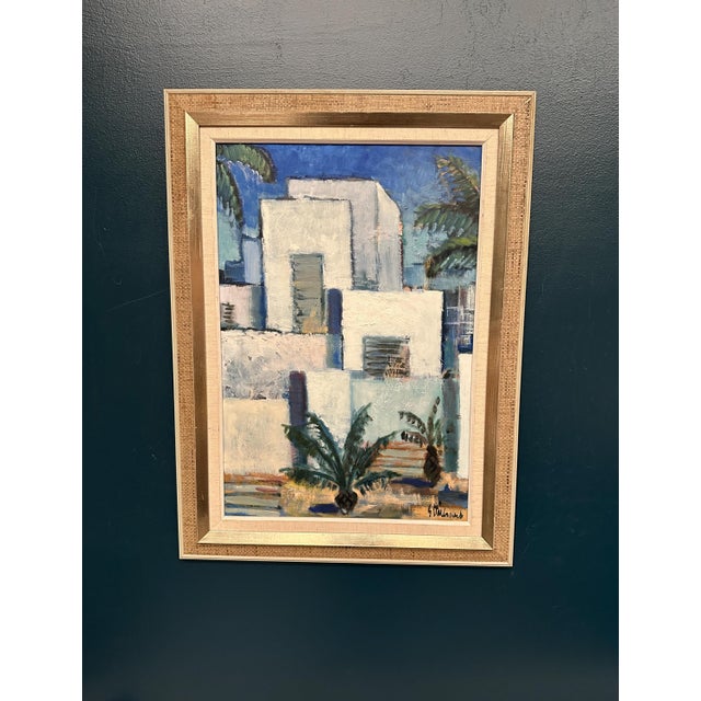 Gunnar Stålbrand, Palm Trees, 1960s, Oil Painting on Canvas, Framed For Sale - Image 13 of 18