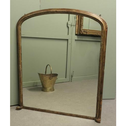 Large Victorian Overmantel Mirror For Sale - Image 4 of 8