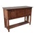 Brown Mission Solid Oak Buffet / Console Table - Walnut - 52" For Sale - Image 8 of 9