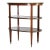 19th Century English Regency Rosewood 3-Tier Breakfast Table With Brass Inay & Trim 19thC For Sale