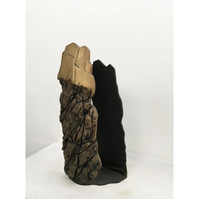 Vintage Italian Abstract Bronze Sculpture, 1979 For Sale - Image 12 of 18