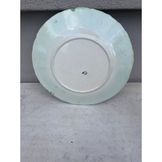 Orchies French Majolica Daisy Plate Orchies, Circa 1890 For Sale - Image 4 of 5