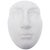 Vintage 1960's White Resin and Plaster Face Wall Sculpture For Sale - Image 11 of 11