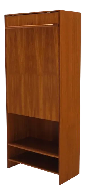 Vintage Mid Century Folding Dining Table Bookcase