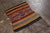 Tribal Antique Kurdish Rug Gold Red Striped Geometric Pattern For Sale - Image 3 of 8