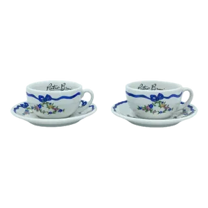 Vintage Richard Ginori Pietro Brunni Demitasse Coffee Espresso Cup & Saucers Set- 4 Pieces