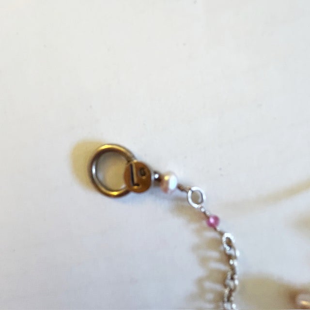 1990s Laura Gibson Sterling Silver Pearls & Dangling Faceted Gems Necklace & Earrings, 3 Pieces For Sale In Pittsburgh - Image 6 of 6