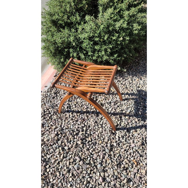 This is a wonderful Cherry folding stool A Savonarola a Italian Name. This oneis of french Orgin. Very Popular...