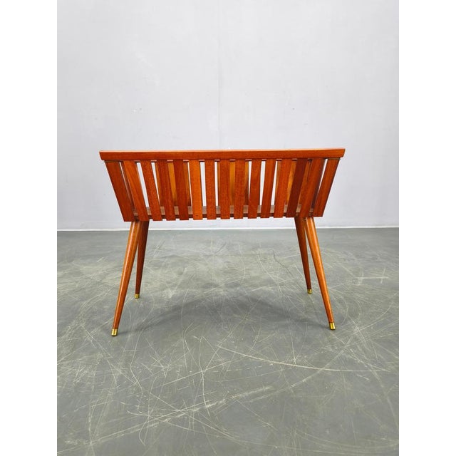 Mid-Century Danish Teak Planter with Brass Feet, 1960s For Sale - Image 3 of 10