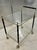 Mid-Century Hollywood Regency Faux Bamboo and Brass Two-Tier Drinks Trolley. For Sale In West Palm - Image 6 of 12