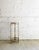 Metal Tall Vintage Side Table in Gold and Smoked Glass, 1970s For Sale - Image 7 of 7
