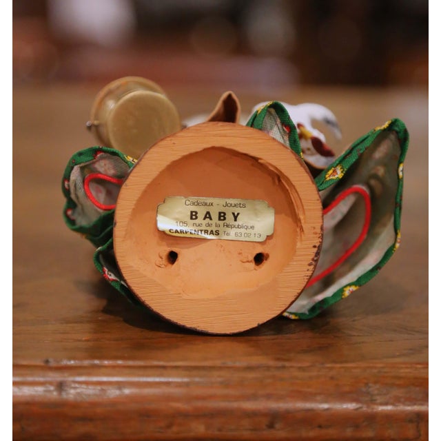 Tan Set of Eight Mid-Century French Santons From Provence For Sale - Image 8 of 18