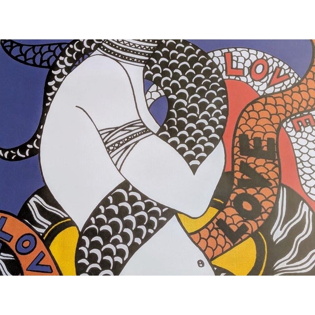 Yves Saint Laurent, Love II, Color Screen Print, 1971 For Sale - Image 4 of 5