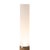 Wood 1980s Tambo Cylindro, 29" Accent Table Lamp, Natural Ash, Weathered Brass, Frosted Acrylic, Dimmer Switch For Sale - Image 7 of 9