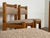 Danish Modern Brutalist Dining Chairs in Pine and Curly Bouclé, 1970s, Set of 6 For Sale - Image 4 of 14