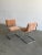 1970s Chrome Cantilevered Dining Chairs in Chenille For Sale In Los Angeles - Image 6 of 10