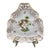 Mid 19th Century Herend Rothschild Bird Triangular Reticulated Porcelain Tray, Hungary For Sale