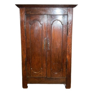Antique Rustic Wardrobe in Oak For Sale