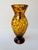 Amber Vintage Tortoiseshell Art Glass Amphora Vase For Sale - Image 8 of 10