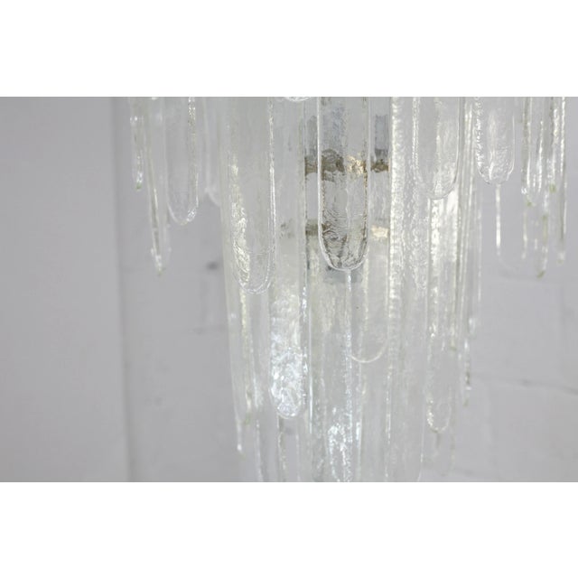Large Murano Chandelier by Carlo Nason for Mazzega, Italy, 1970s For Sale - Image 16 of 18