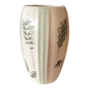 Vintage Royal Haeger Floral Leaf Vase