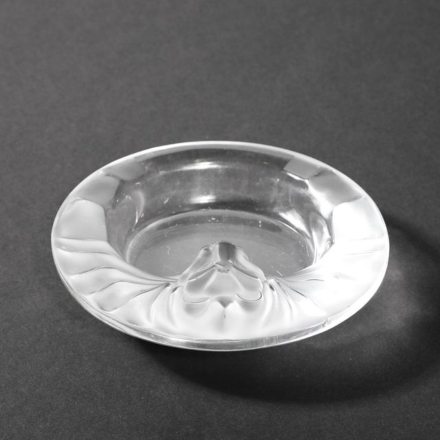 Lalique Vintage Lalique Tete De Lion Glass Dish For Sale - Image 4 of 15