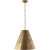 Modern Thomas O'Brien for Visual Comfort Signature Goodman Medium Hanging Light in Hand-Rubbed Antique Brass with Hand-Rubbed Antique Brass Shade For Sale - Image 3 of 4