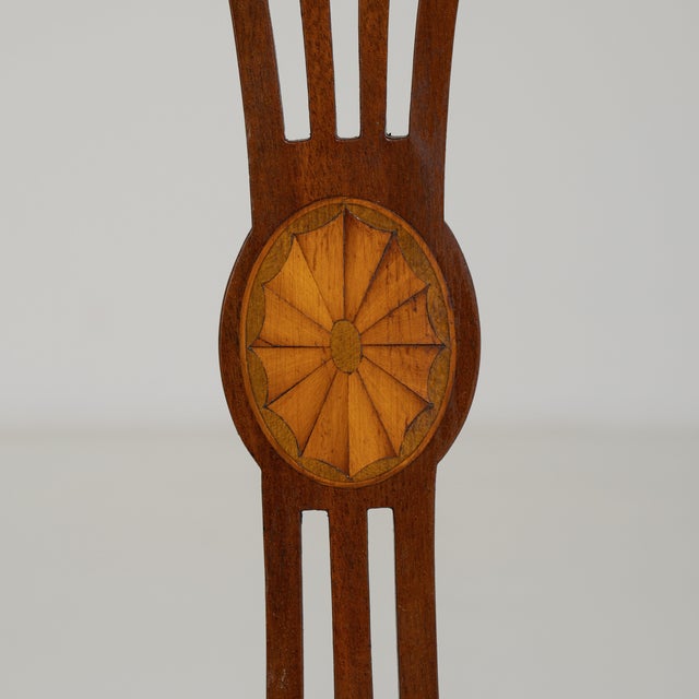 Wood Set of Four Hepplewhite Dining Chairs, Antique, United Kingdom, 19th Century For Sale - Image 7 of 12