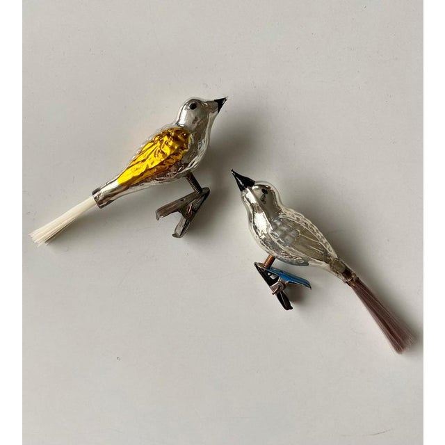 Mid-Century Clip-on Bird Christmas Ornaments, 1960s, Set of 2 For Sale - Image 14 of 14