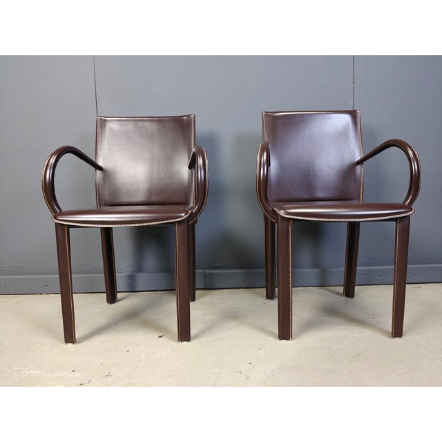 Armchairs from Arper, Italy, 1980s, Set of 2 For Sale - Image 6 of 10