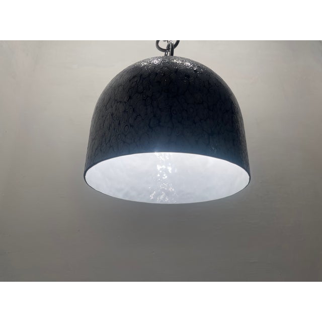 Black Murano Glass Light Pendant Series Neverrino by Gae Aulenti, 1970s For Sale - Image 8 of 14