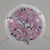 Loys Lucha French Art Deco Pendant Light 1930s - Enameled Pink Foliage Bowl For Sale - Image 6 of 11