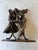 Late 20th Century Vintage French Lost Wax Bronze Sculpture of a couple. Titled “A Kiss” (Un Baiser). For Sale - Image 5 of 9
