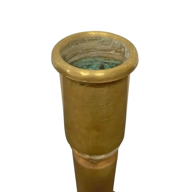 Mid 20th Century Pair of Folk Art Candlesticks For Sale - Image 5 of 9