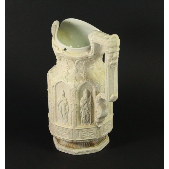 Mid 19th Century C. 1842 Charles Meigh Staffordshire Apostle Jug With 8 Saints & Kings, Neo Gothic For Sale - Image 5 of 18